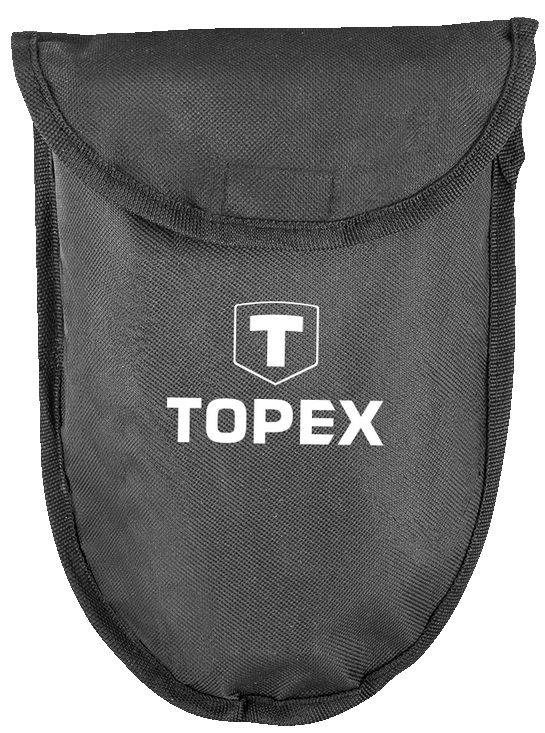 Лопата саперна TOPEX, туристична, складана, 58 см, 1.15кг, чохол