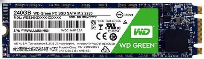 Накопичувач SSD WD M.2  240GB SATA Green