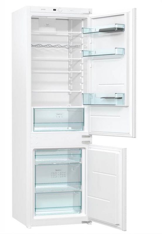 Вбуд. холодильник з мороз. камерою Gorenje NRKI4181E3, 177х55х54см, 2 двері, 180( 68)л, А+, NF+ , Зона св-ті, Внутр. Диспл, Біли