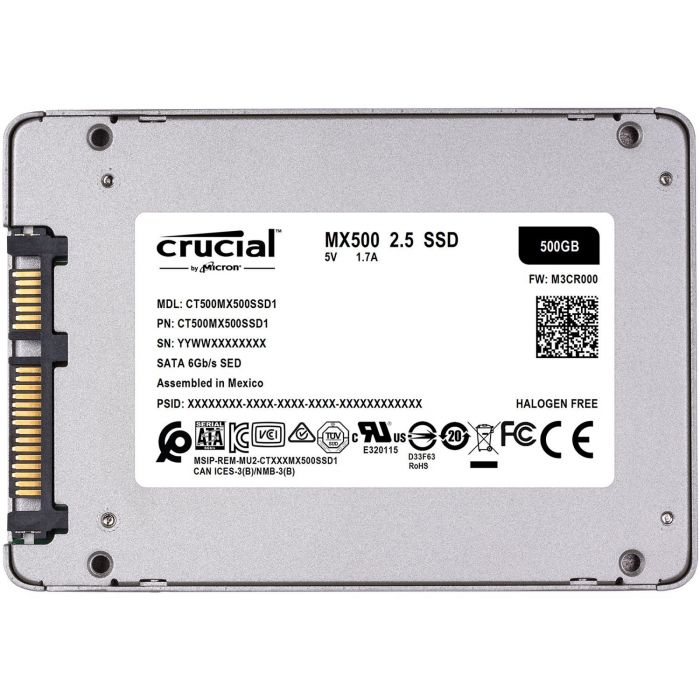 Накопичувач SSD Crucial 2.5" 500GB SATA MX500