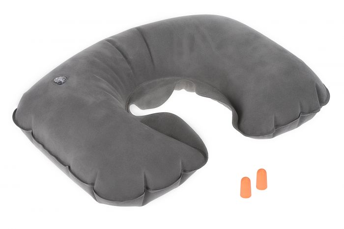Подушка надувна Wenger Inflatable Neck Pillow, сіра