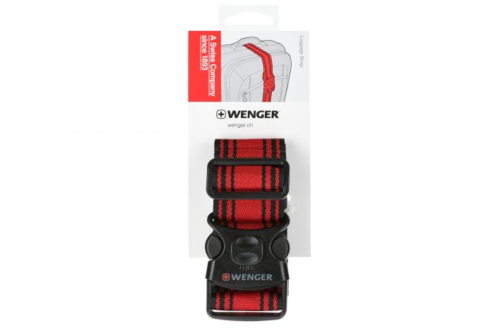 Багажний пасок Wenger Luggage Strap, чорно-червоний