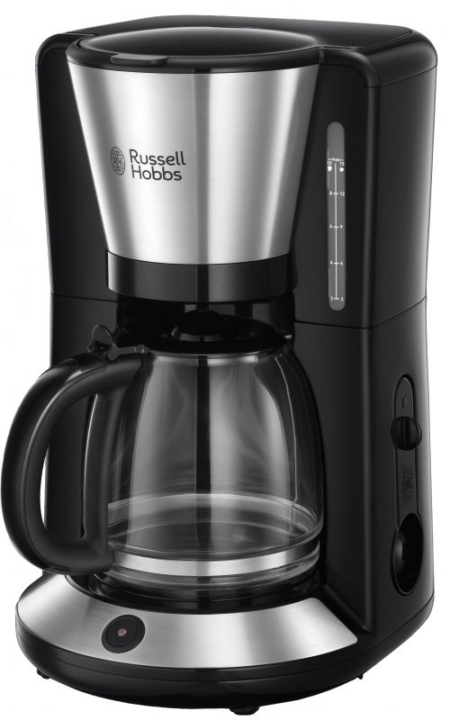 Кавоварка Russell Hobbs крапельна Adventure, 1.25л, мелена, чорно-сріблястий