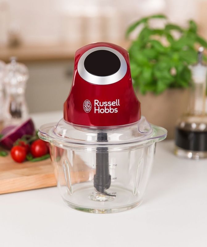 Подрібнювач Russell Hobbs Desire, 200Вт, чаша-1000мл, скло, корпус-пластик, червоний