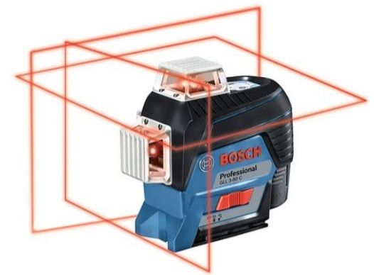 Нівелір лазерний Bosch GLL 3-80C+BM 1+L-Boxx, 30 м з приймачем 120 м, ± 0,2 мм