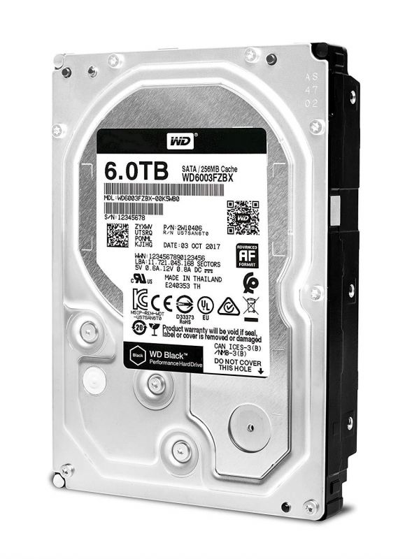 Жорсткий диск WD 6TB 3.5" 7200 256MB SATA Black