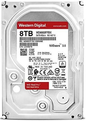 Жорсткий диск WD  8TB 3.5" 7200 256MB SATA Red Pro NAS