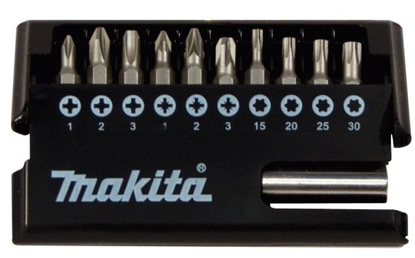 Біти Makita D-30651-12, з тримачем, упаковка з 12 наборів по 11 од.