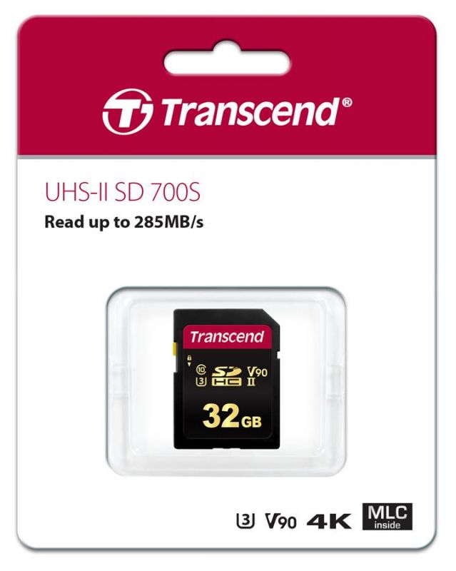 Карта пам'яті Transcend SD  32GB C10 UHS-II U3 R285/W180MB/s 4K