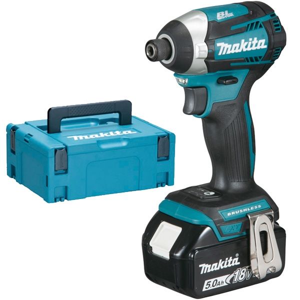 Гайковерт Makita DTD170RTJ, акумуляторний, 18В  LXT, 2*5.0 Ач, 175Нм, кейс