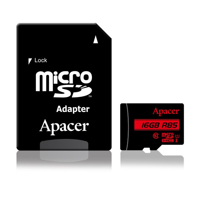 Карта пам'яті Apacer microSD  32GB C10 UHS-I R85MB/s + SD
