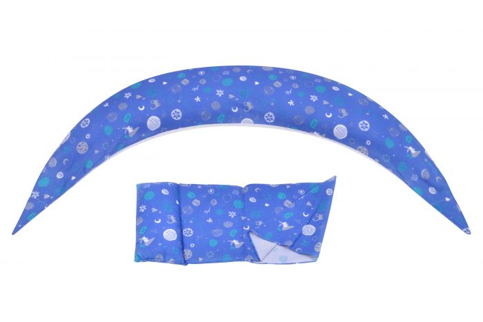 Подушка для вагітних і для годування Nuvita 10 в 1 DreamWizard Синя NV7100Blue