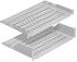Полиця MIRSAN консольна 19" 2U 350,  RAL 7035