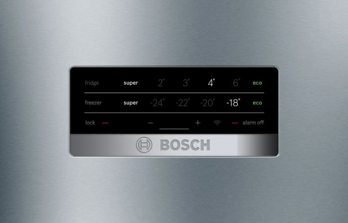 Холод. з нижн. мороз. кам. BOSCH KGN56VI30U, 193х80х70см, 2 дв., Холод.відд. - 400л, Мороз. відд. - 105л, A++, NF, Нерж