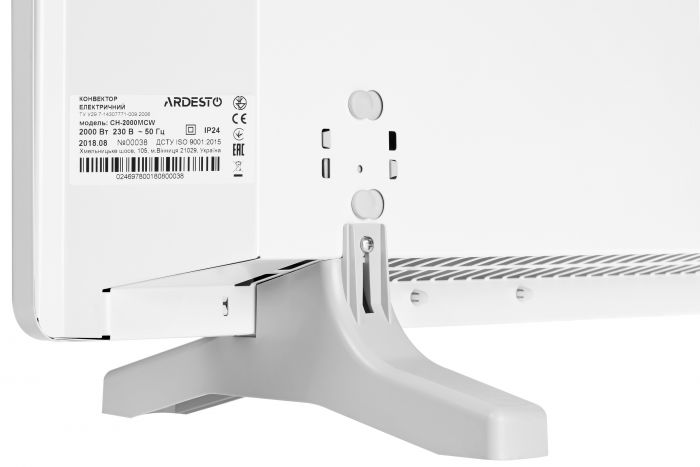 Конвектор електричний ARDESTO CH-2000MCW, 20 м2, 2000 Вт