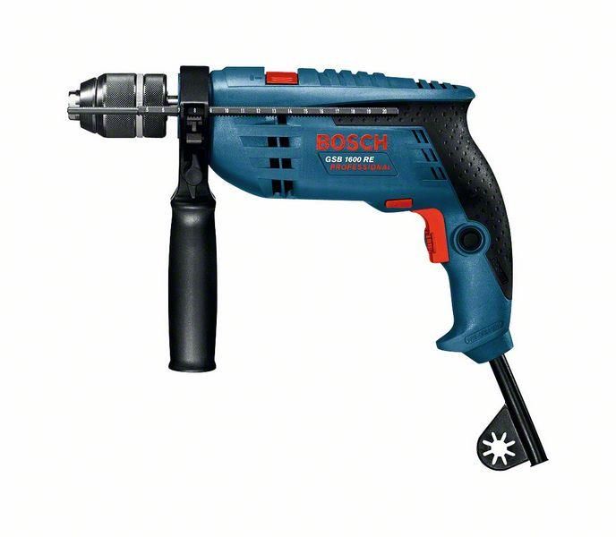 Дриль ударний Bosch GSB 1600 RE БЗП, 710 Вт