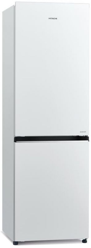 Холодильник Hitachi з нижн. мороз., 190x60х65, холод.відд.-215л, мороз.відд.-115л, 2дв., А+, NF, інв., білий