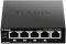 Комутатор D-Link DGS-1005P 5xGE (4xPoE, 1xUplink), 60W