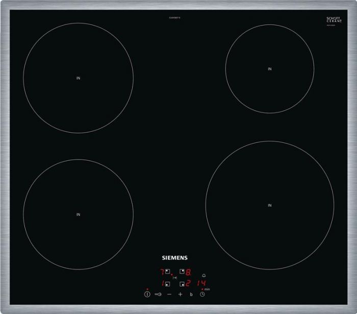 Варильна поверхня склокерамічна Siemens EU645BEF1E -індукція/60см/4конф/рамка/чорний