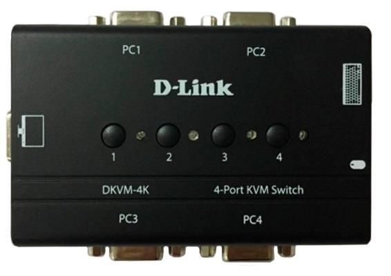 KVM-перемикач D-Link DKVM-4K revB 4xPS/2, 4xVGA