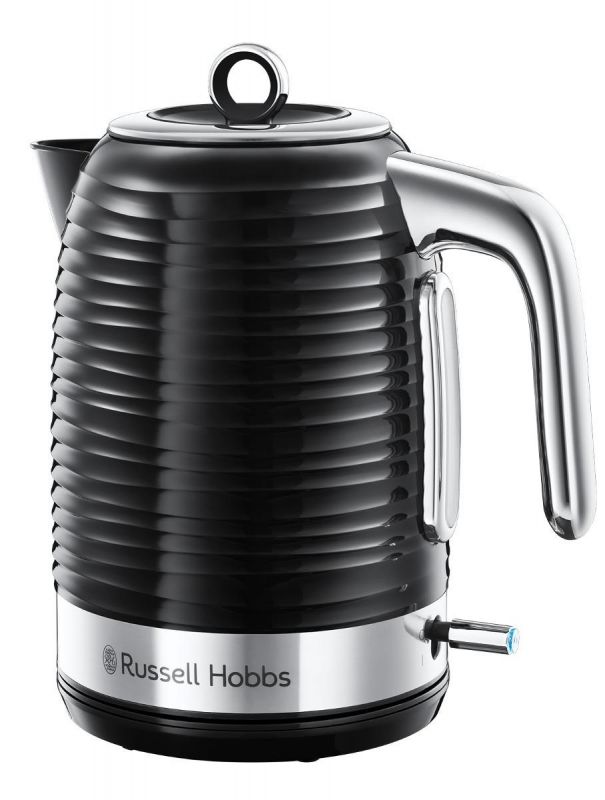 Електрочайник Russell Hobbs Inspire, 1.7л, пластик , чорно-сріблястий