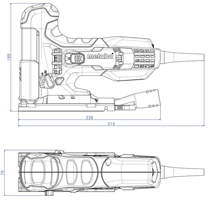 Лобзик Metabo STE 100 Quick індустріальний, коробка