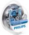Лампа галогена Philips H4 WhiteVision Ultra +60%, 4200K, 2шт/блистер