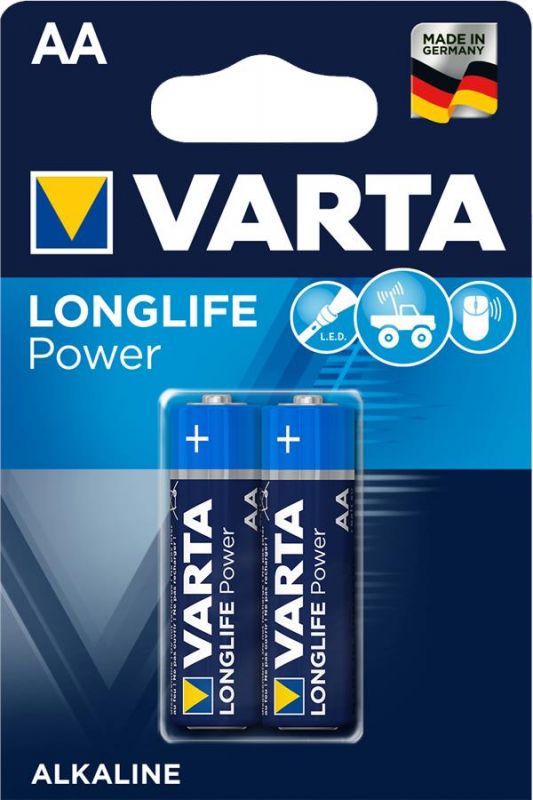 Батарейка VARTA LONGLIFE Power AA BLI 2 ALKALINE