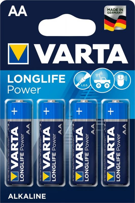 Батарейка VARTA LONGLIFE POWER AA BLI 4 ALKALINE