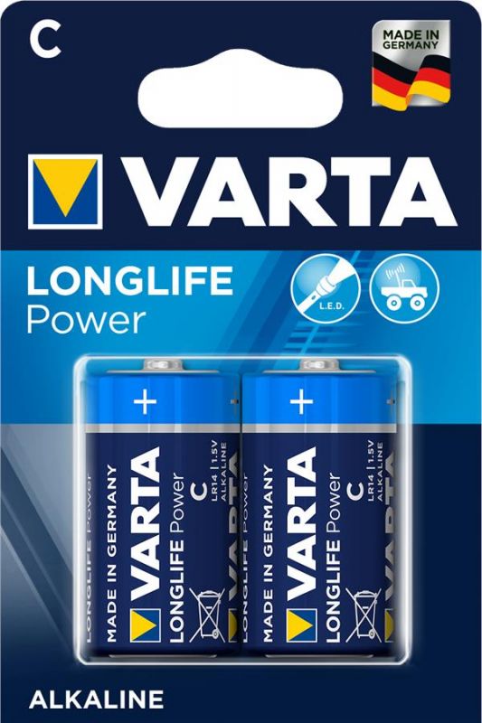 Батарейка VARTA LONGLIFE POWER C BLI 2 ALKALINE