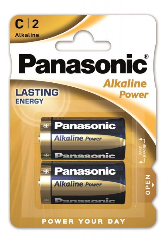 Батарейка Panasonic ALKALINE POWER лужна C(LR14) блістер, 2 шт.