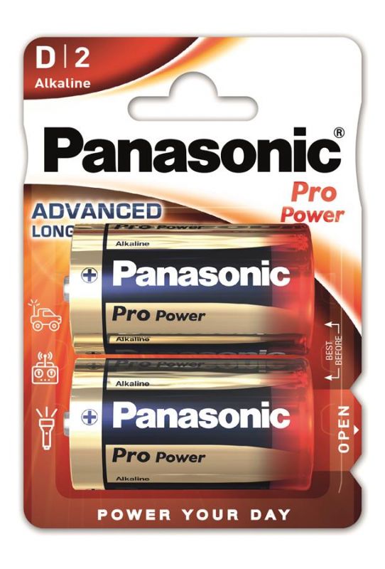 Батарейка Panasonic PRO POWER лужна D(LR20) блістер, 2 шт.