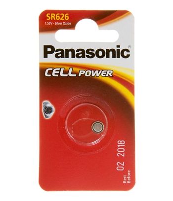 Батарейка Panasonic срібло-цинкова SR626(377, V377, D377) блістер, 1 шт.