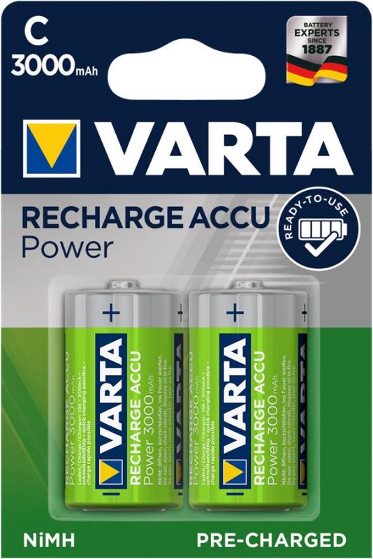 Акумулятор VARTA RECHARGEABLE ACCU C 3000mAh BLI 2 NI-MH (READY 2 USE)