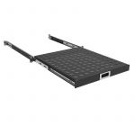 Полиця ZPAS висувна 19" 1U глибиною 350-450 мм, чорна