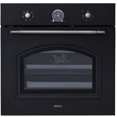 Вбудована електрична духова шафа Beko OIM27201A -Шx60см/8 реж/71л./механіка/ретро дизайн/антрацит