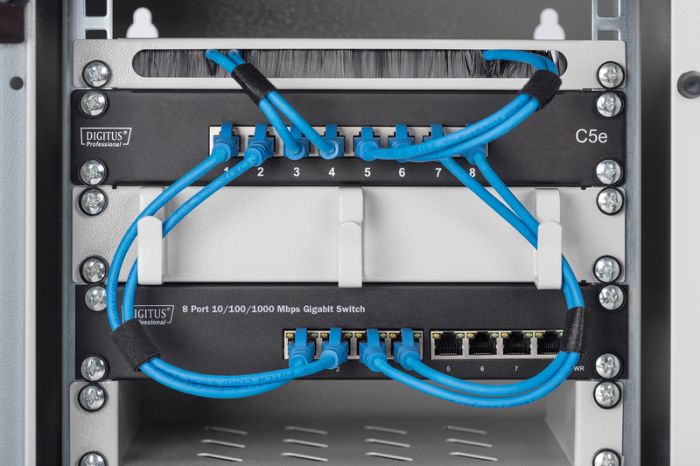 Комутатор DIGITUS Gigabit Ethernet 8x10/100/1000Mbps RJ45, 10"