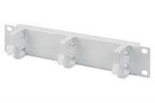 Кабельний організатор Digitus горизонт. 10" 1U односторонній 3 кільця, сірий