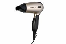Фен Ardesto HD-503T дорожній/1200 Вт/складана ручка/2 швидкості/2 темпер. режими/золотисто-чорний Фен Ardesto HD-503T дорожній/1200 Вт/складана ручка/2 швидкості/2 темпер. режими/золотисто-чорний