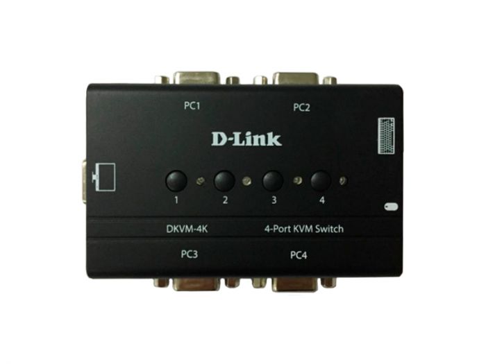 KVM-перемикач D-Link DKVM-4K revB 4xPS/2, 4xVGA