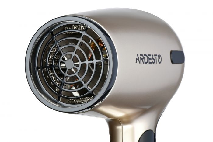 Фен Ardesto HD-503T дорожній/1200 Вт/складана ручка/2 швидкості/2 темпер. режими/золотисто-чорний