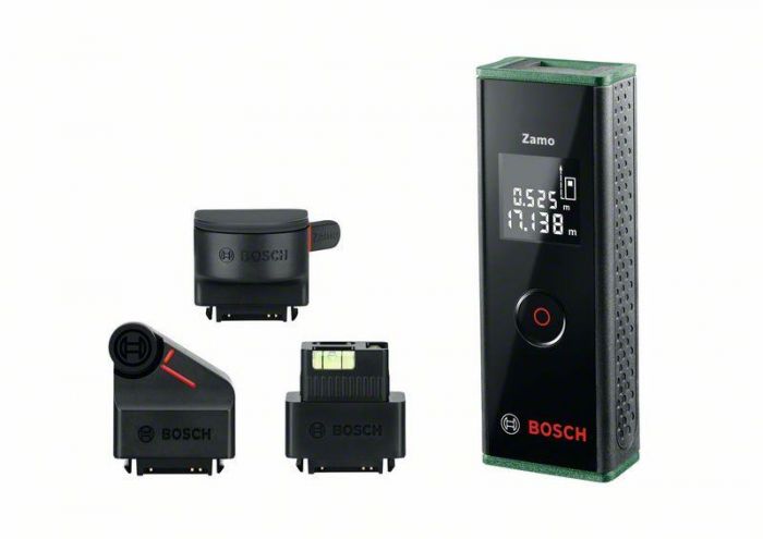 Далекомір лазерний Bosch Zamo SET ± 3 мм, 0.15 – 20 м, + 3 адаптера