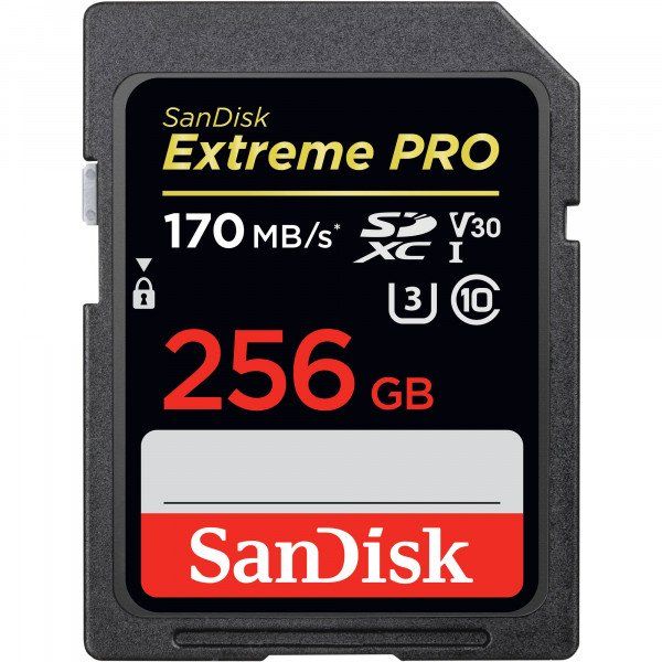 Карта пам'яті SanDisk SD  256GB C10 UHS-I U3 R170/W90MB/s Extreme Pro