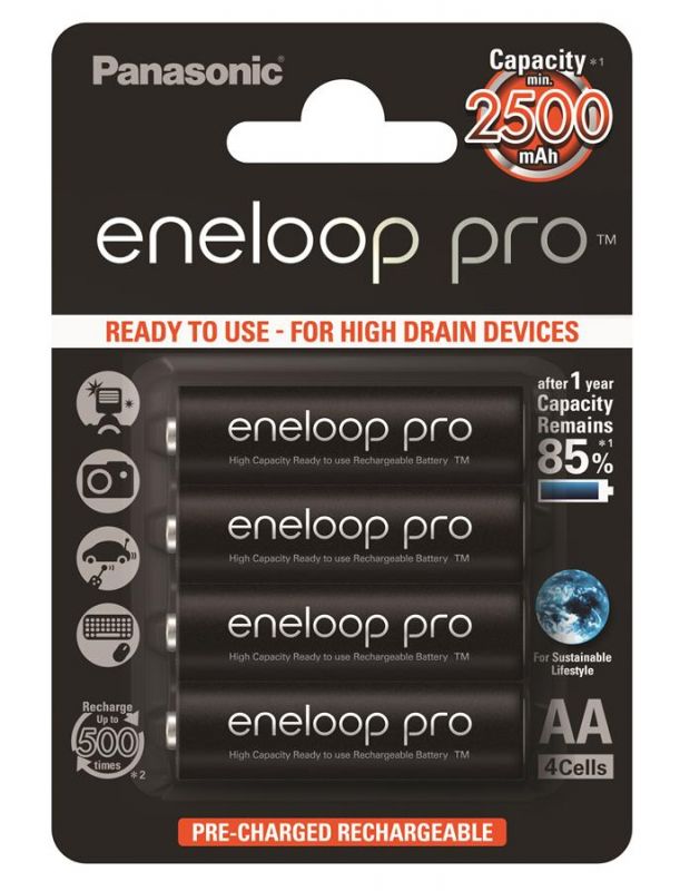 Акумулятор Panasonic Eneloop Pro AA 2500 mAh 4BP