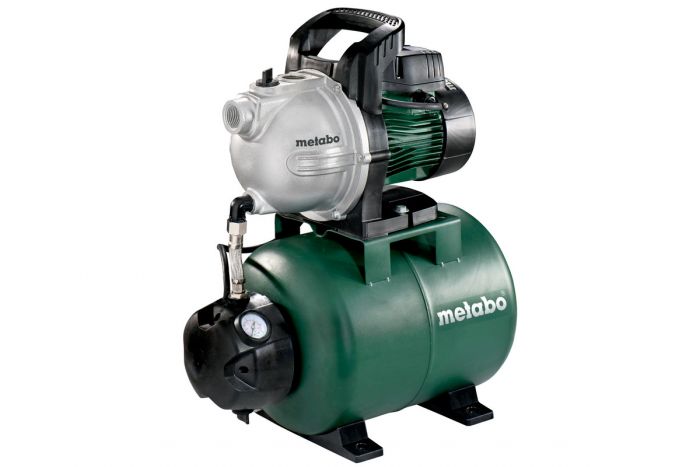 Насосна станція Metabo HWW 4000/25 G, ресивер 24л, 1100 Вт, 4 куб/год, висота подачі 46м, всмоктування до 8м.