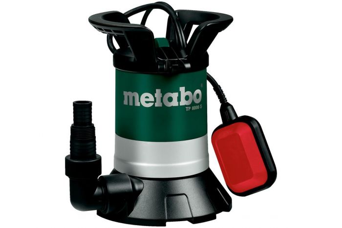 Насос дренажний Metabo TP 8000 S для чистої води, 350 Вт, 8 куб/год, висота подачі 7м, занурення до 5м.