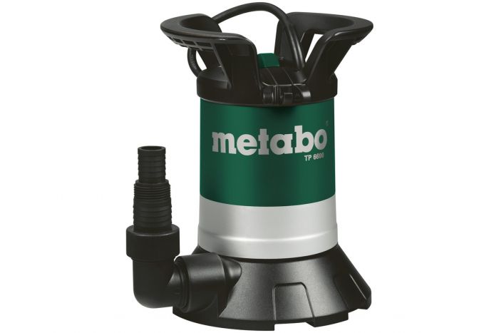 Насос дренажний Metabo TP 6600 для чистої води, 250 Вт, 6.6 куб/год, висота подачі 6м, занурення до 5м.