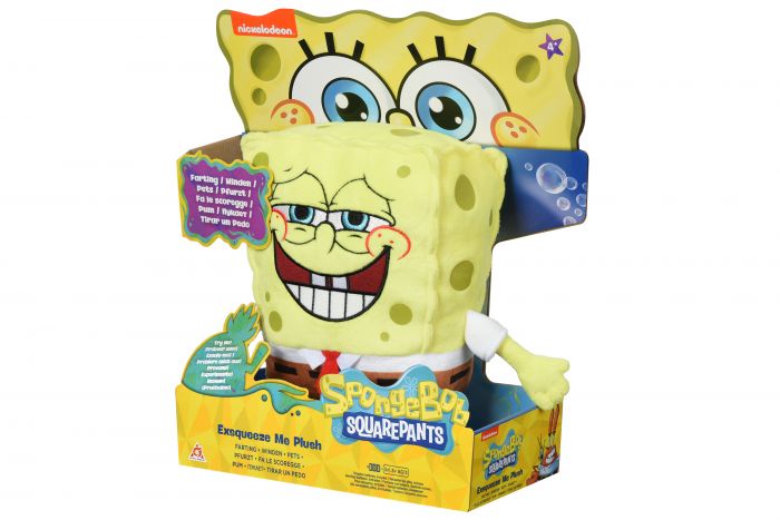 М'яка ігрaшка SpongeBob Exsqueeze Me Plush SpongeBob Fart зі звуком