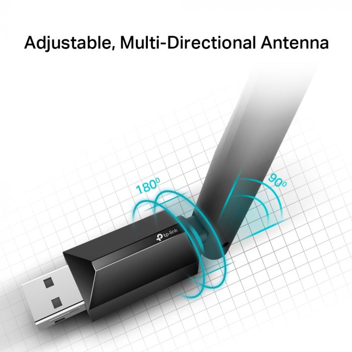 WiFi-адаптер TP-LINK Archer T2U plus AC600 USB2.0 ext. ant