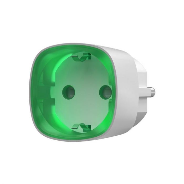 Розумна розетка Ajax Socket, 230V, 11А, 2.5 кВт, jeweller, бездротова, білий